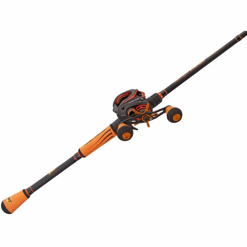 Lew's Mach Smash Baitcast Reel and Fishing Rod Combo, 6-Foot 10